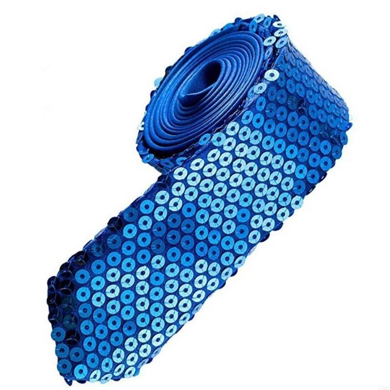 Women Formal Event Wear - Sparkling Sequined Tie for Women Men