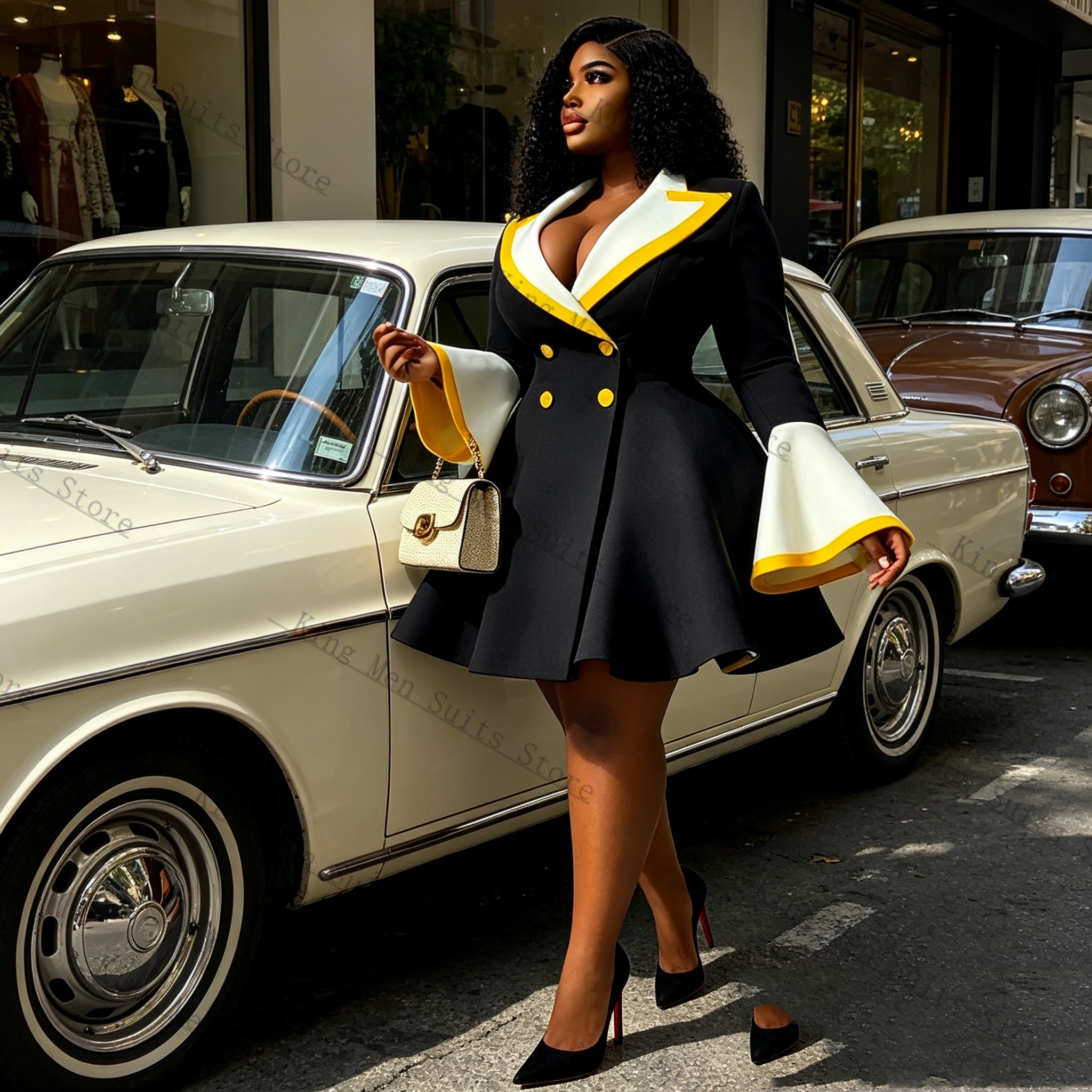 Women Formal Wear Black And White - Spring Women Suit Skirt 1 Pcs
