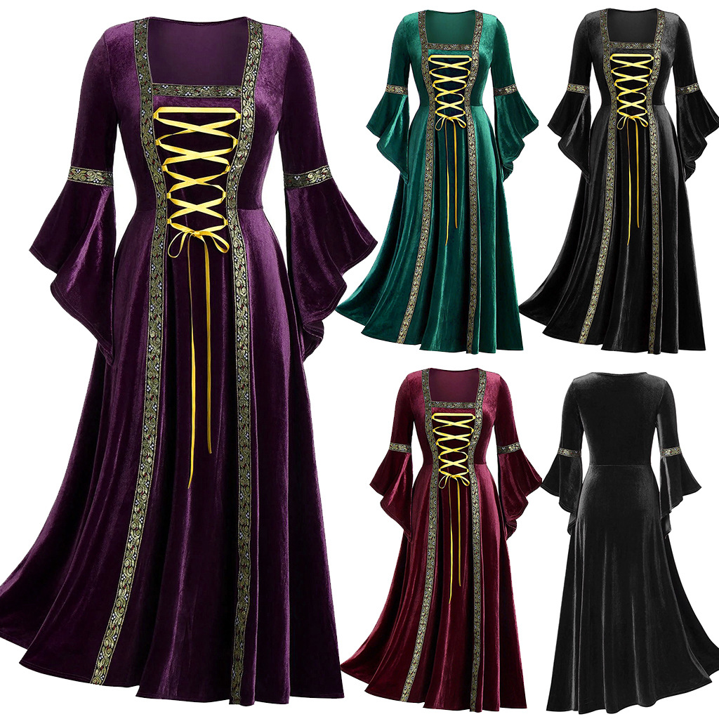 Women Formal Wear For Wedding - European Medieval Victoria Queen Princess Wedding
