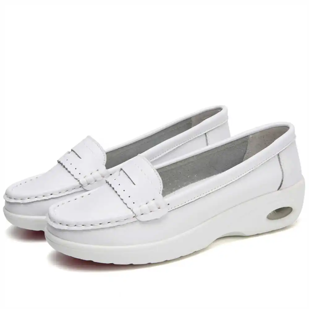 Thick Sole Slipon White Traine - Women'S Formal Wear With Sneakers ulasan dan harga