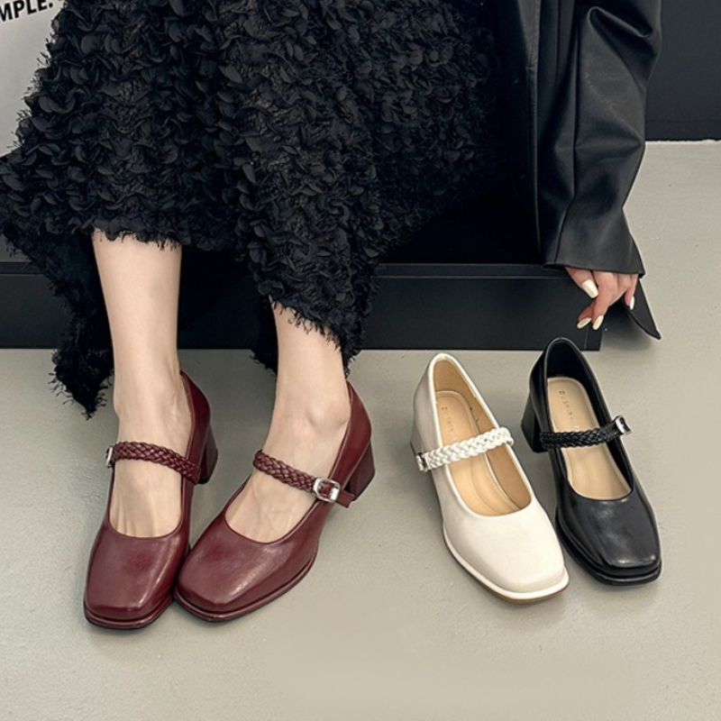 Spring Square Toe Thick Heel W - Women Formal Wear For Wedding ulasan dan harga