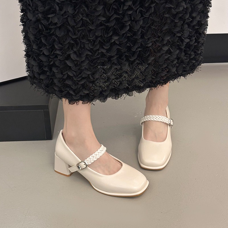 Spring Square Toe Thick Heel W - Women Formal Wear For Wedding ulasan dan harga