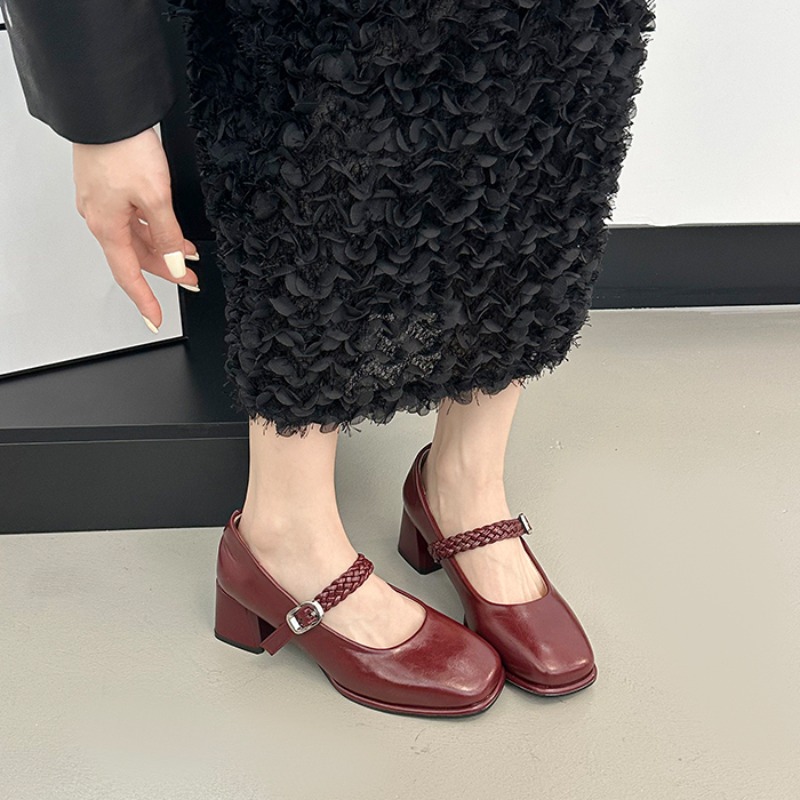 Spring Square Toe Thick Heel W - Women Formal Wear For Wedding ulasan dan harga
