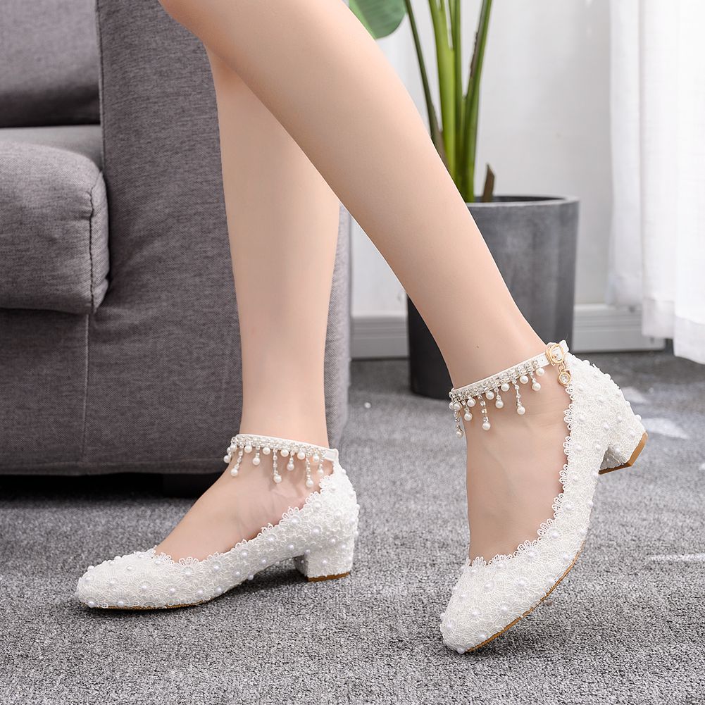 Women's Closed Toe Low Chunky  - Women Formal Wear For Wedding ulasan dan harga