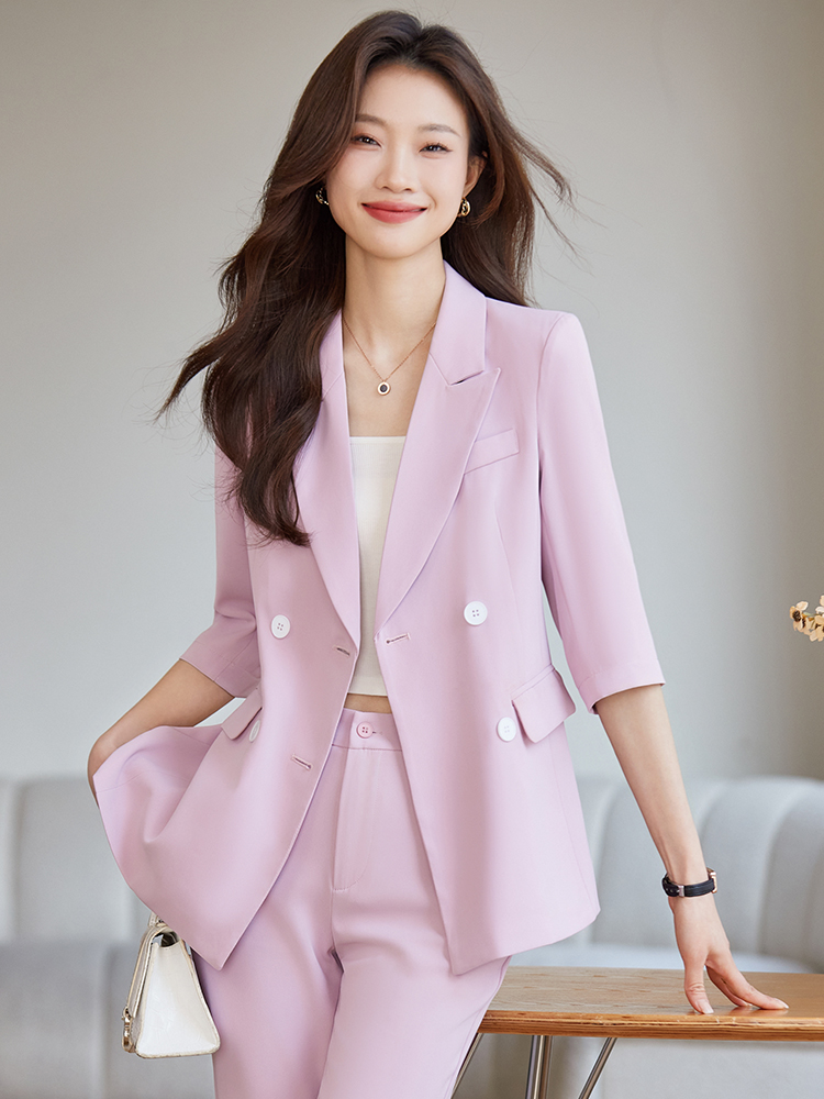 Spring Thin Professional Suit  - Women Formal Wear For Interview ulasan dan harga