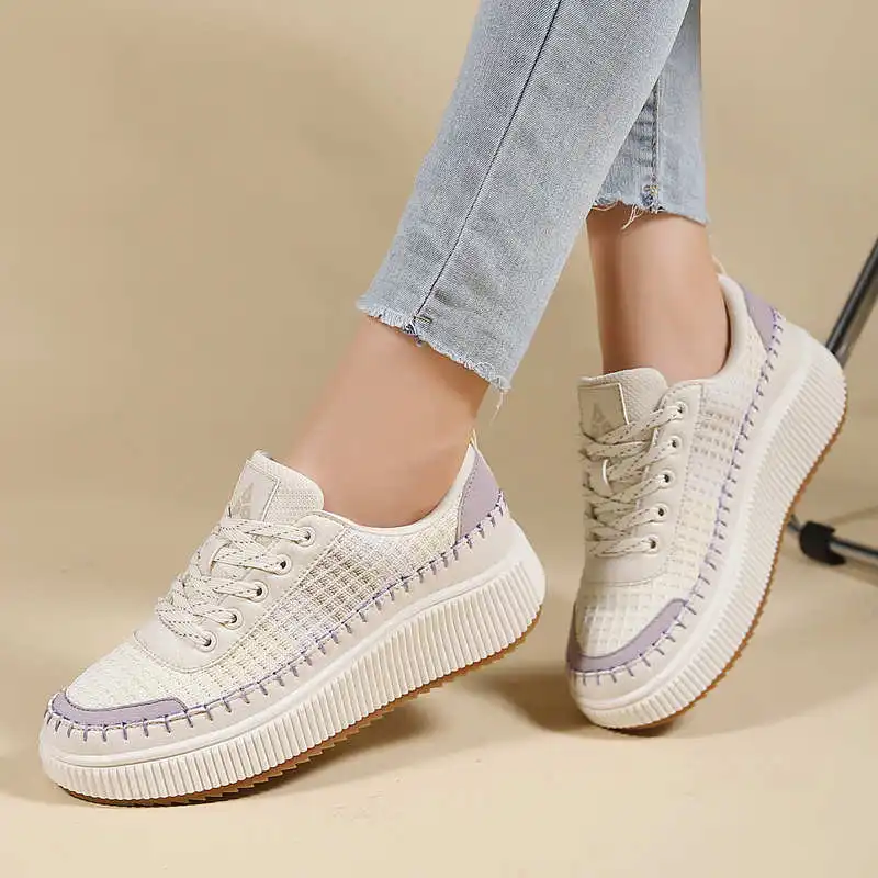 Brown Shoes Woman Flats Autumn - Women'S Formal Wear With Sneakers ulasan dan harga
