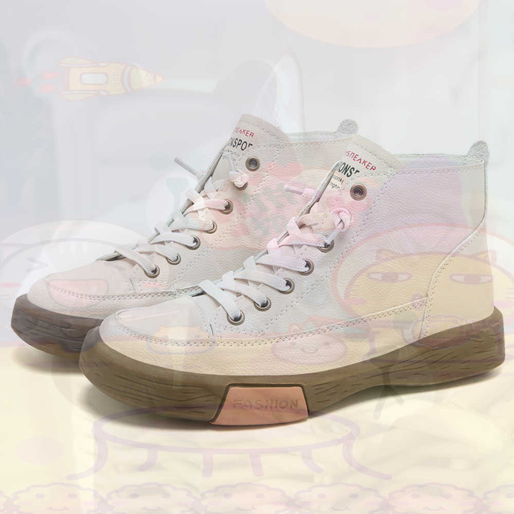 High Top Hi Cut Offers Skatebo - Women Formal Wear Black And White ulasan dan harga