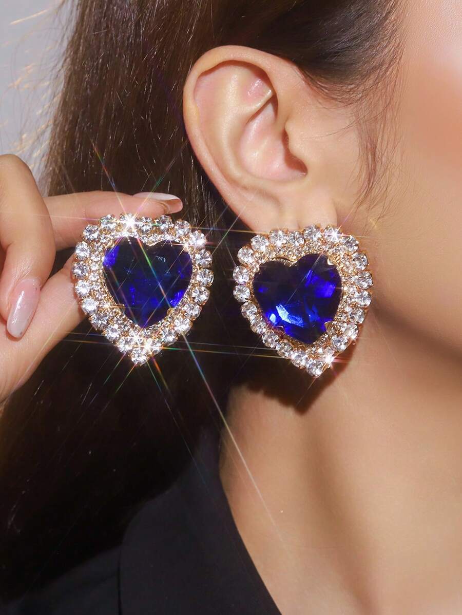 Luxury Heart-Shaped Crystal Rh - Women Formal Event Wear ulasan dan harga