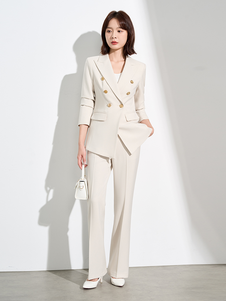 Slim Fit Royal Blue Suit Set f - Women Formal Wear For Interview ulasan dan harga