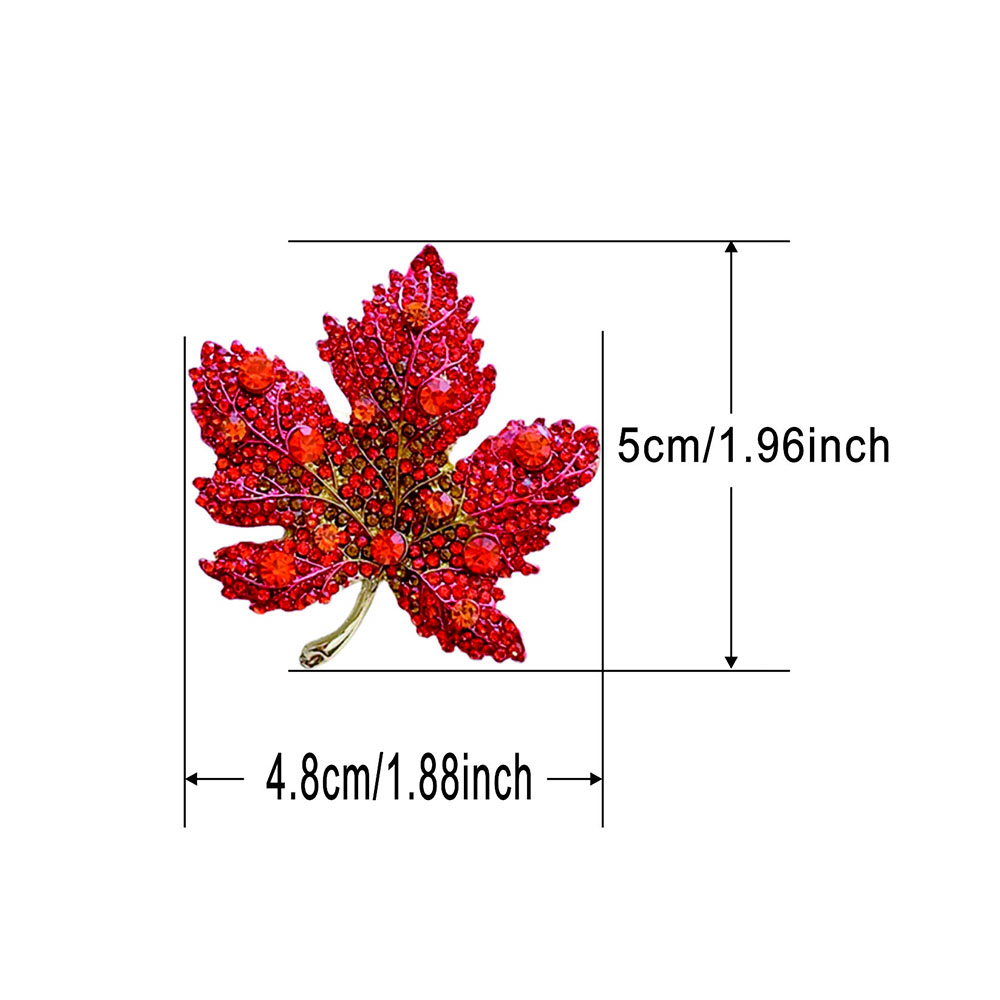High-End Rhinestone Maple Leaf - Women Formal Event Wear ulasan dan harga