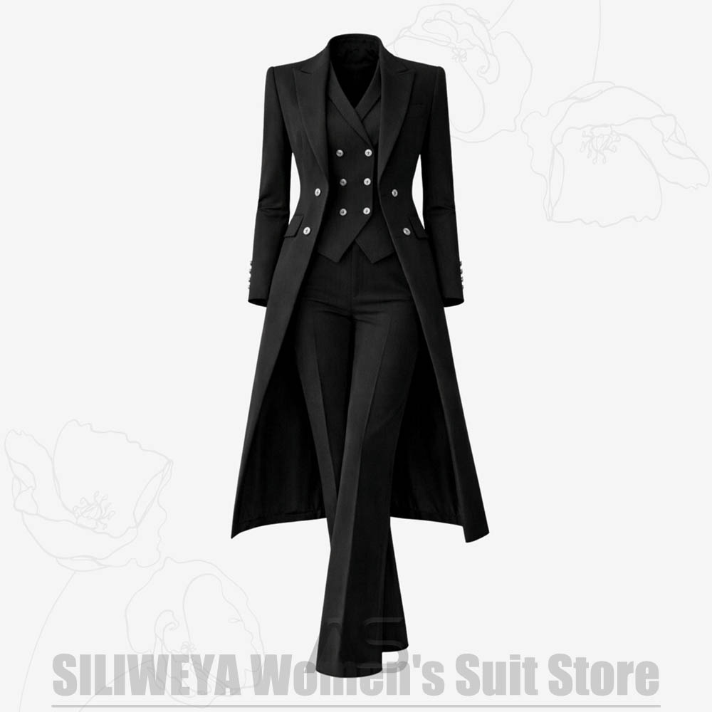 Women's Suit 3 Piece Double Br - Women Formal Wear Vest ulasan dan harga