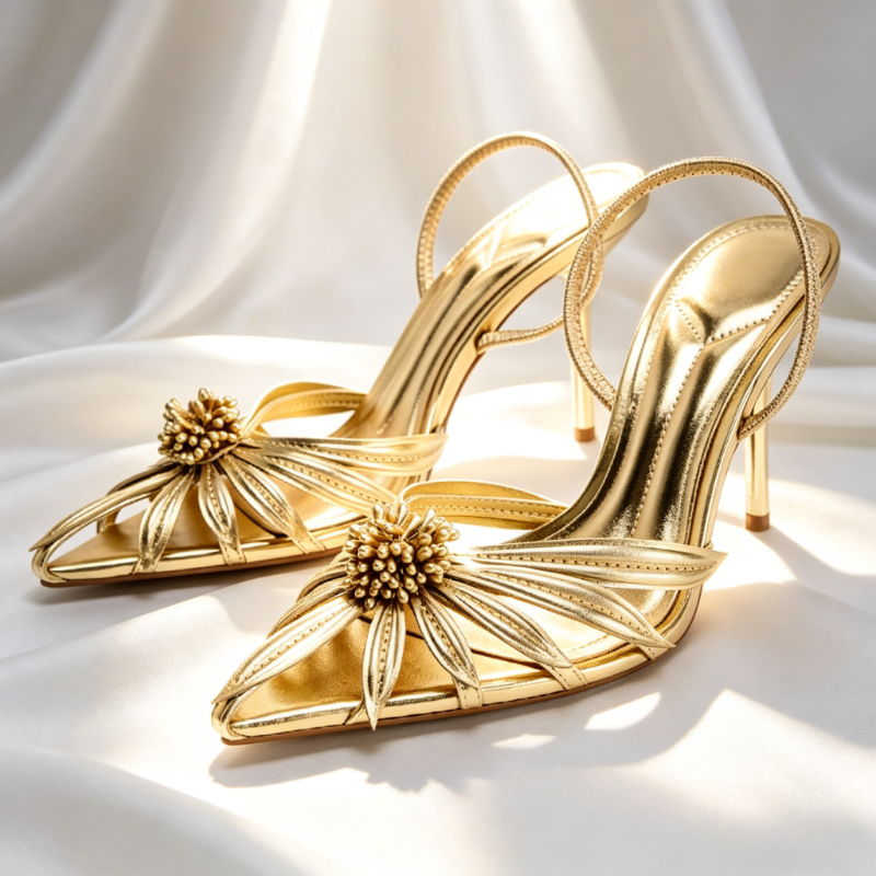 Luxury Gold Floral Detail Slin - Women Formal Wear For Wedding ulasan dan harga