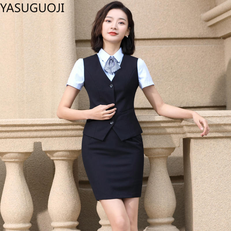 YASUGUOJI Elegant Fashion Wome - Women Formal Wear Vest ulasan dan harga