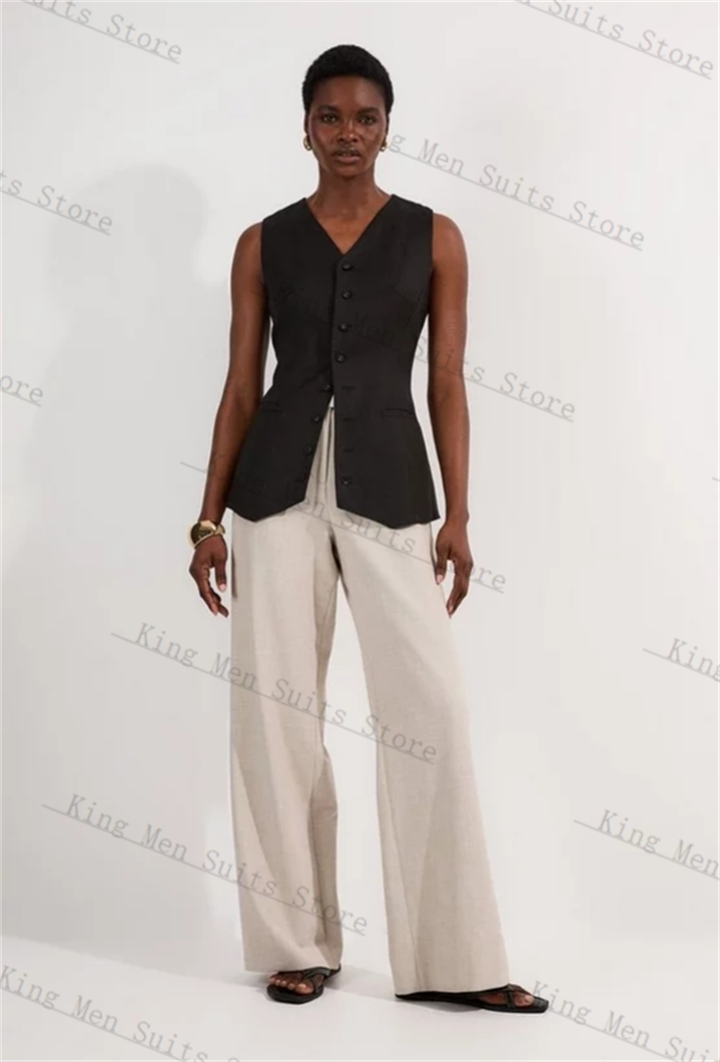 Black Formal Women Suits Set 2 - Women Formal Wear Vest ulasan dan harga