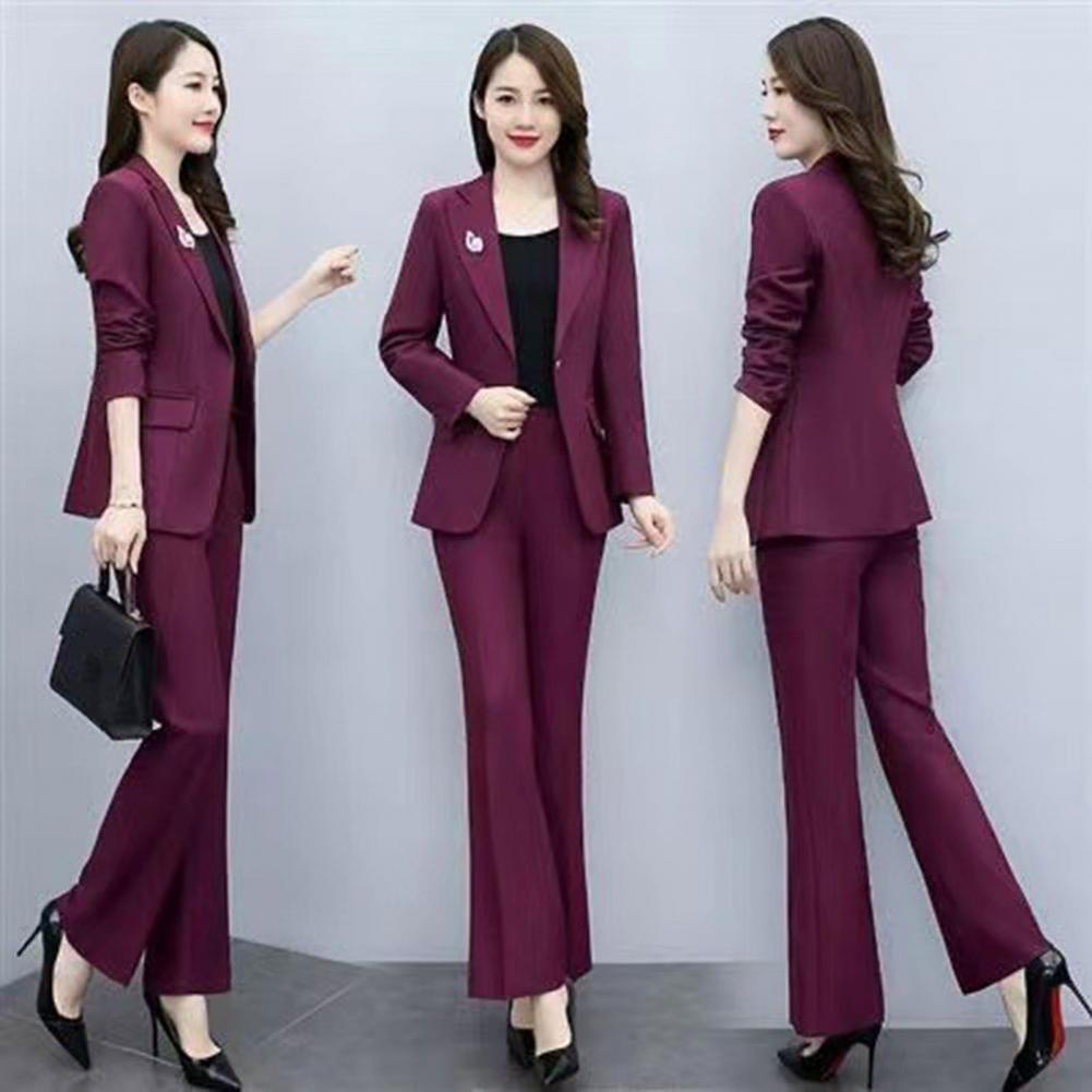 2 Pcs/Set Lady Formal Coat Pan - Women'S Formal Wear Suits ulasan dan harga